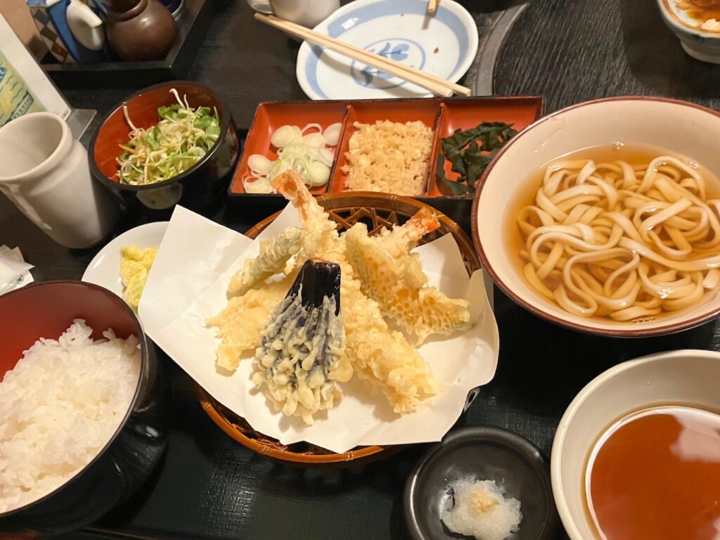 天ぷら定食セット（かね久）