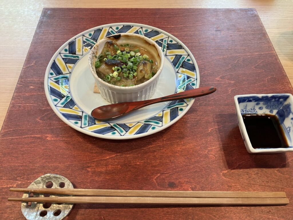 茄子と胡麻豆腐の田楽（日本料理かわうち）